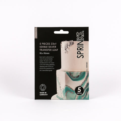 Spinks Silver Leaf Transfer 5pk