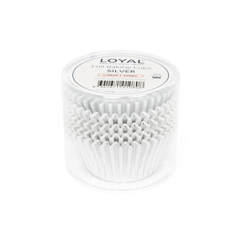 Loyal Foil Baking Cups - Silver 100pk