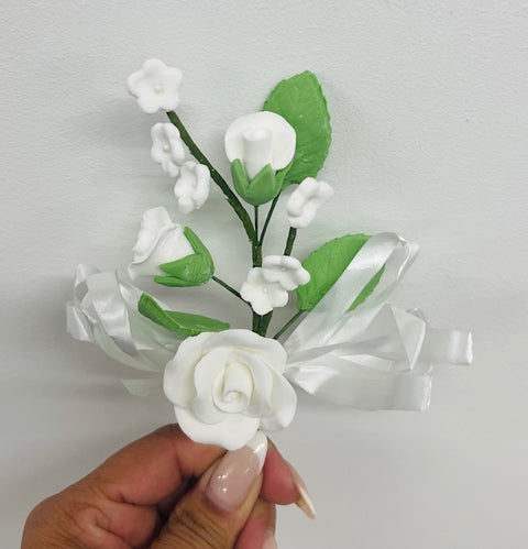 Sugar Flower - Rose Spray 11cm