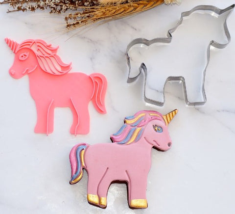 Unicorn Cookie Cutter & Embosser set