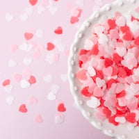 Wafer Confetti Small Hearts Valentine Mix 9g