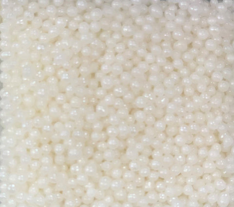 Bedazzled Cachous 2mm 100g Pearl White