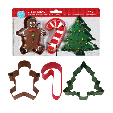R&M Xmas Cookie Cutter 3 Set Assorted