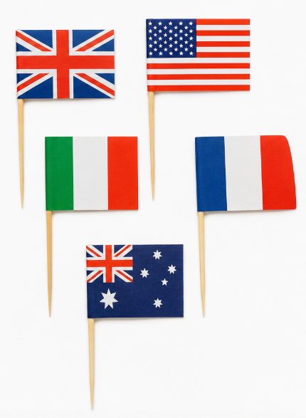 Alpen International Flag Picks - Assorted 20 Pack