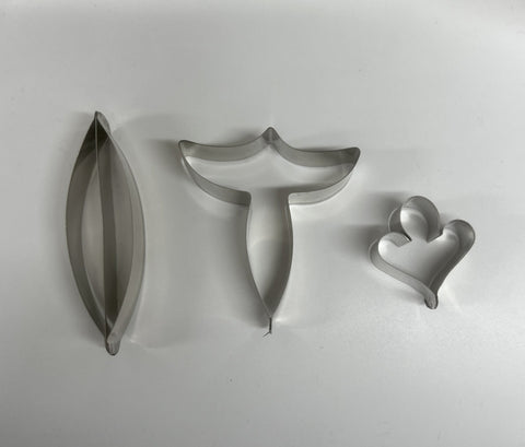 Antelope Orchid Petal Flower Tin Cutters 3 Pieces