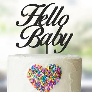 Hello Baby Cake Topper