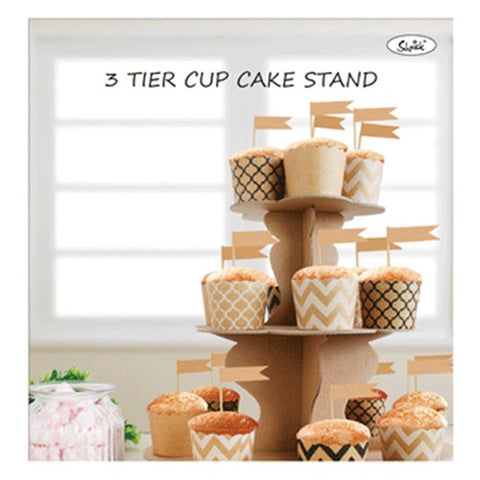 Shmick 3 Tier Cupcake Stand Kraft