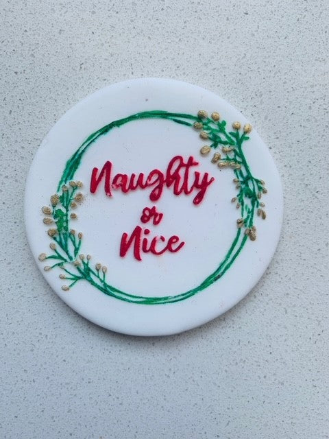 Naughty Or Nice Cookie Debosser