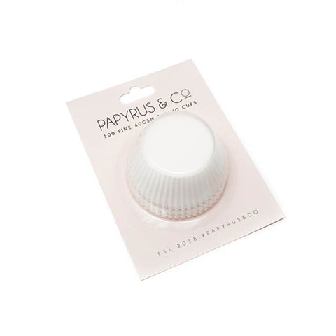 Papyrus & Co Fine Foil Baking Cups 50 Pack White 408