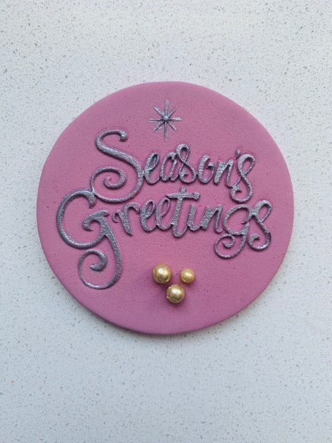 Seasons Greetings Cookie Debosser