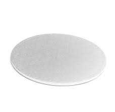 Drum Cake Board Round 6" Silver