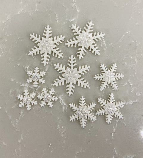 Handmade Sugar Snowflakes 9pk