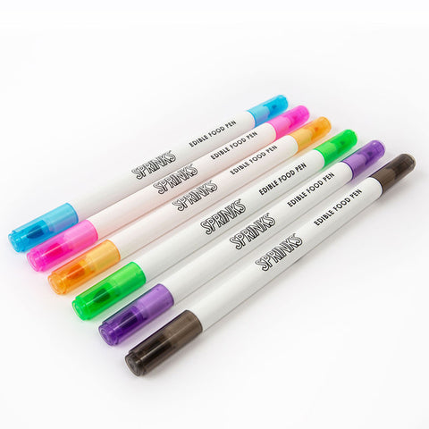 Edible Food Pens Pastel 6 pack