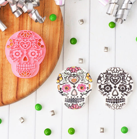 Cookie Emboss - Halloween Sugar Skull