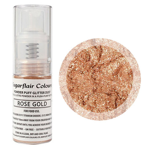 Sugarflair - Rose Gold Finishing Sparkle Glitter Dust Spray