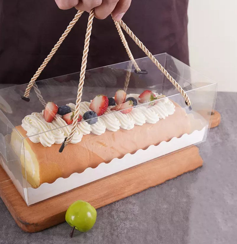 CDS- Swiss Roll Acetate Box 9x3x3'' – Cakedecosupplies