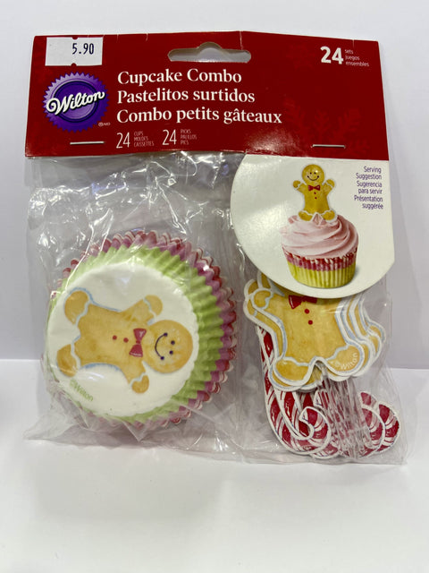 Wilton Cupcake Combo -Gingerbread Man - 24 count
