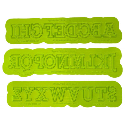 Marvelous Molds Typewriter Uppercase