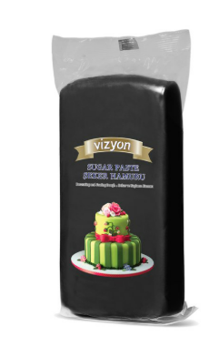 Vizyon Sugar Paste 250g   Black
