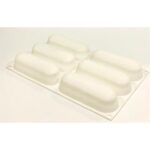 Eclairs Shape Silicone Mould 5x1" 6 Cavity