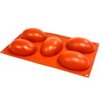 Easter Egg Silicone Mould 4x1.3" 5 Cavity