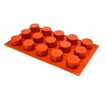 Octagon Shape Silicone Mould 1.5x1" 15 Cavity