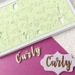 Sweet Stamps - Curly Upper & Lower Embosser Set
