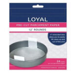 Loyal Pre-Cut Parchment Paper 12" Round