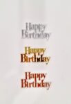 Acrylic Topper - Mini Happy Birthday Script