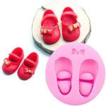 Baby Shoe with Bow Mould