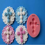 Silicone Rubber Floral Cross