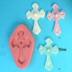 Silicone Cross Mould 50mm high