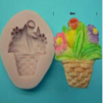 Silicone Rubber Basket of flowers Mould
