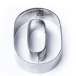 Letter O & No. 0 Stainless Steel Cookie Cutter