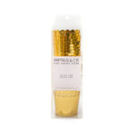 Foil Card Baking Cups Gold 25 pack