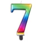 No.7 Jumbo Candle Rainbow