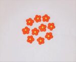 Sugar Toppers - Mini Flowers 10 Pack - Orange