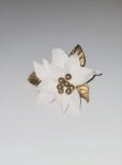 White/Gold Poinsettia Sugar Flower Large