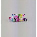 Plastic Happy Birthday Plaque