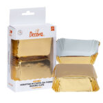 Decora Rectangle Baking Cups Gold
