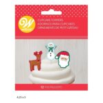 Wilton Cupcake Toppers - Santa, Reindeer and Snowman 12 Pack