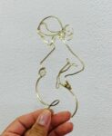 Acrylic Topper - Pregnant Lady Gold