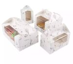 CDS- 2 Cupcake Box with Handle Marble