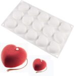 Heart Silicone Mould 2" 15 Cavity