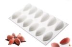 Quenelle Silicone Mould 2.5x1.4x1" 12 Cavity