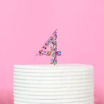 Acrylic Cake Topper Glitter #4