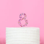 Acrylic Cake Topper Glitter #8