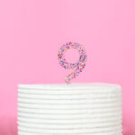 Acrylic Cake Topper Glitter #9