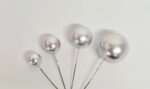 Topper - Metallic Silver Balls 20pcs