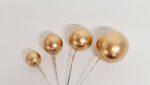 Topper - Metallic Gold Balls 20pcs
